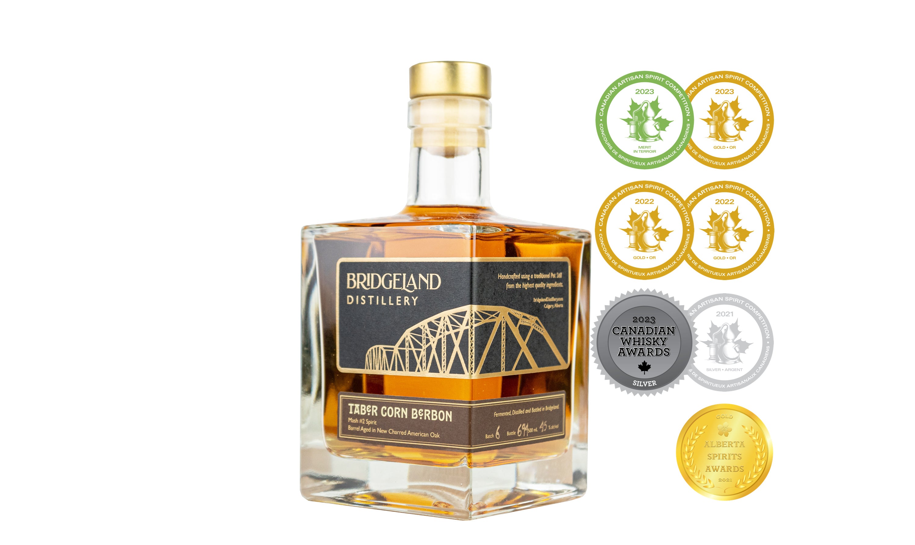 BRIDGELAND TABER CORN BERBON 500ML