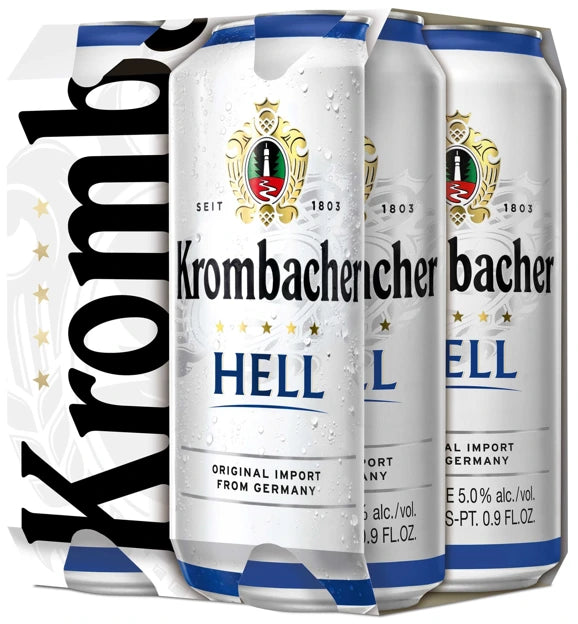 KROMBACHER HELL LAGER 500ML 4PK CAN