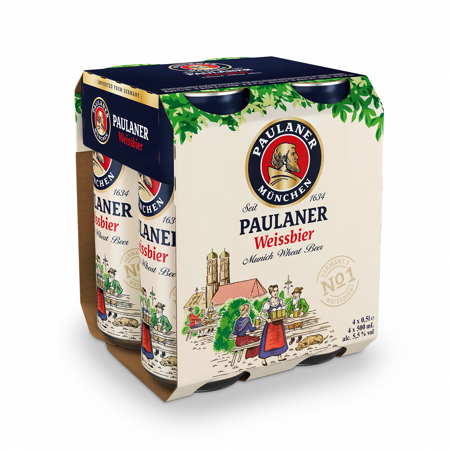 PAULANER HEFE WEIZEN 500ML 4PK CAN