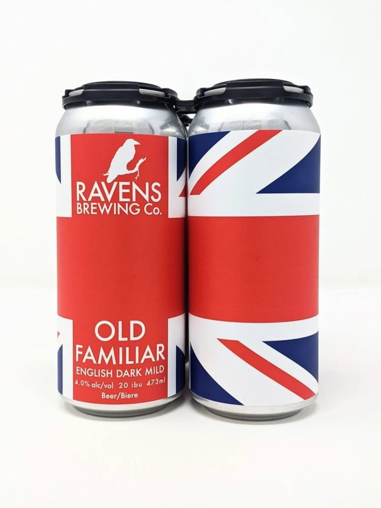 RAVENS ENGLISH DARK MILD 473ML 4PK CAN