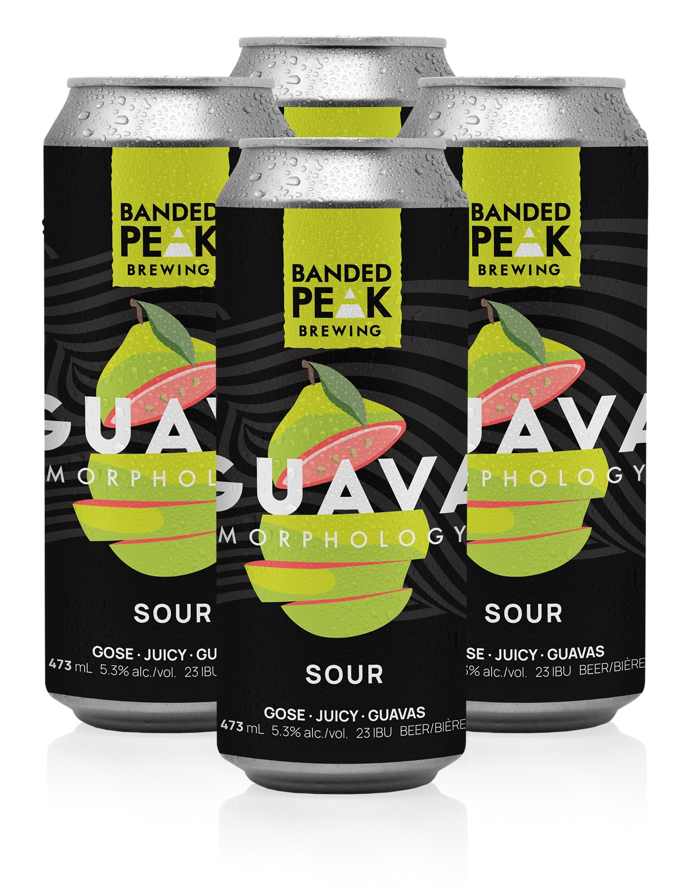 BANDED PEAK GUAVAMORPHOLOGY LACTOSE FRUIT BOMB 473ML 4PK CAN