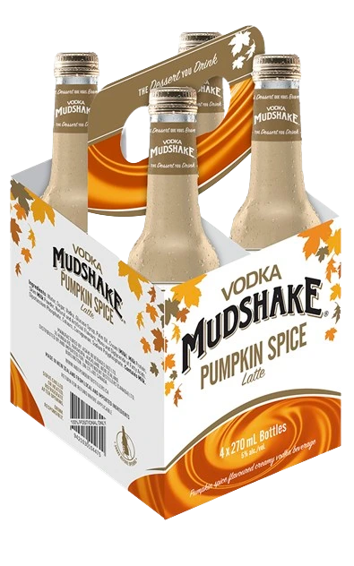 VODKA MUDSHAKE PUMPKIN SPICE 270ML 4PK BT