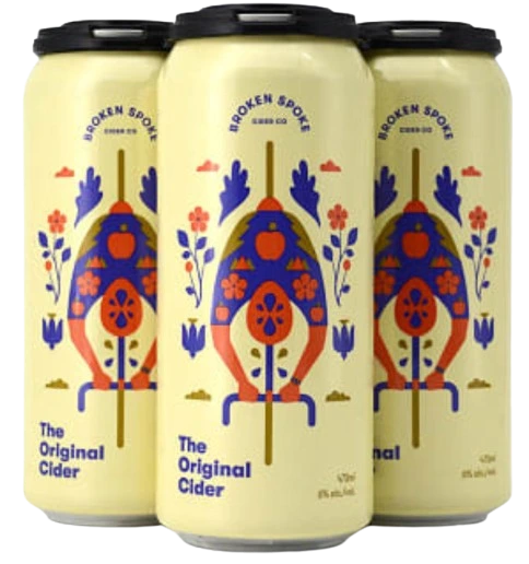 BROKEN SPOKE ORIGINAL CIDER 473ML 4PK CAN