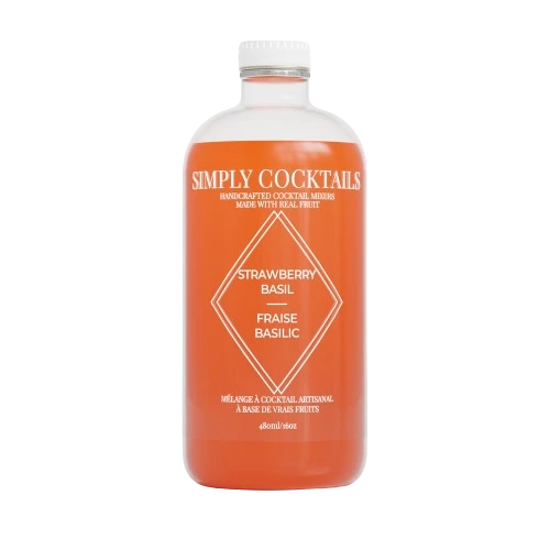 SIMPLY COCKTAILS STRAWBERRY BASIL 480ML