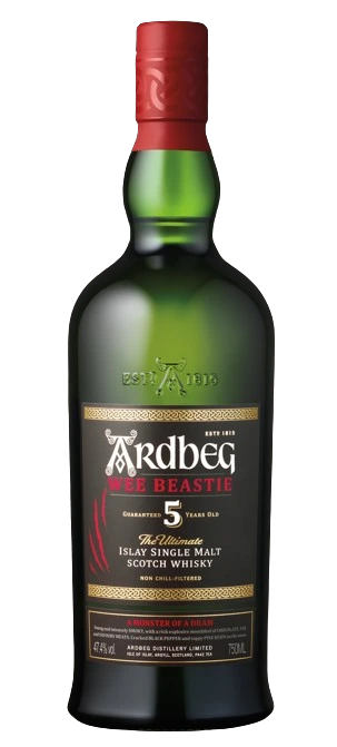 ARDBEG WEE BEASTIE ISLAY SINGLE MALT SCOTCH WHISKY 750ML