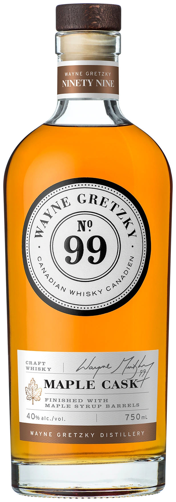 WAYNE GRETZKY NO 99 MAPLE CASK WHISKY 750ML