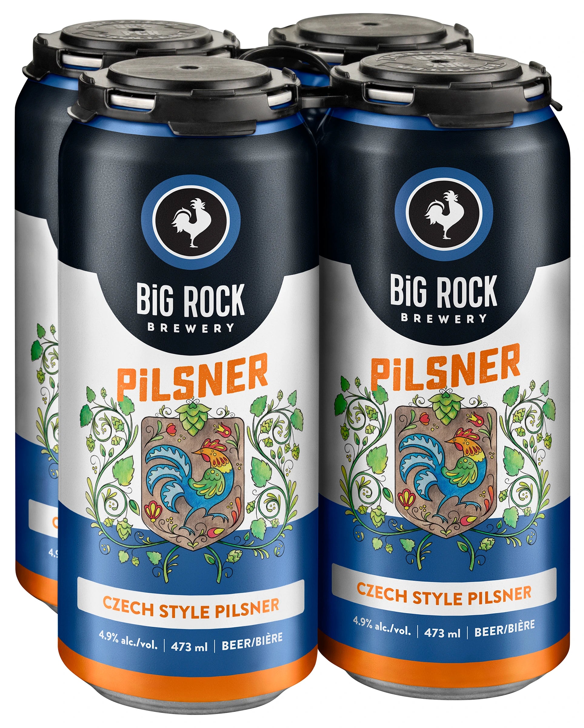 BIG ROCK CZECH STYLE PILSNER 473ML 4PK CAN