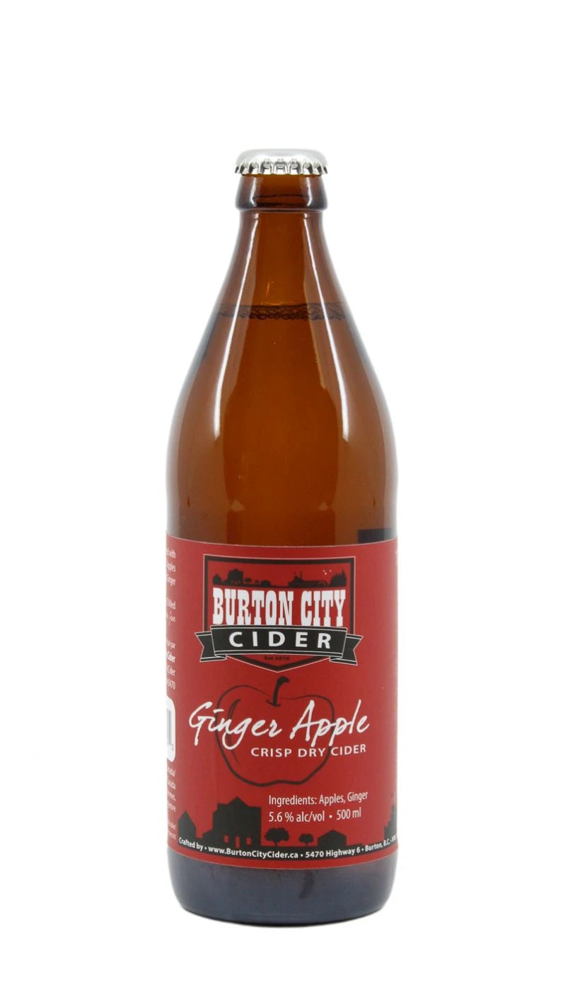 BURTON CITY CIDER GINGER APPLE 500ML BT