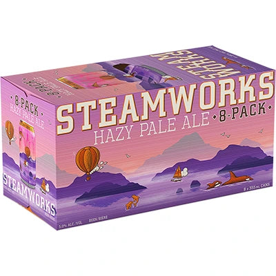 STEAMWORKS HAZY PALE ALE 355ML 8PK CAN