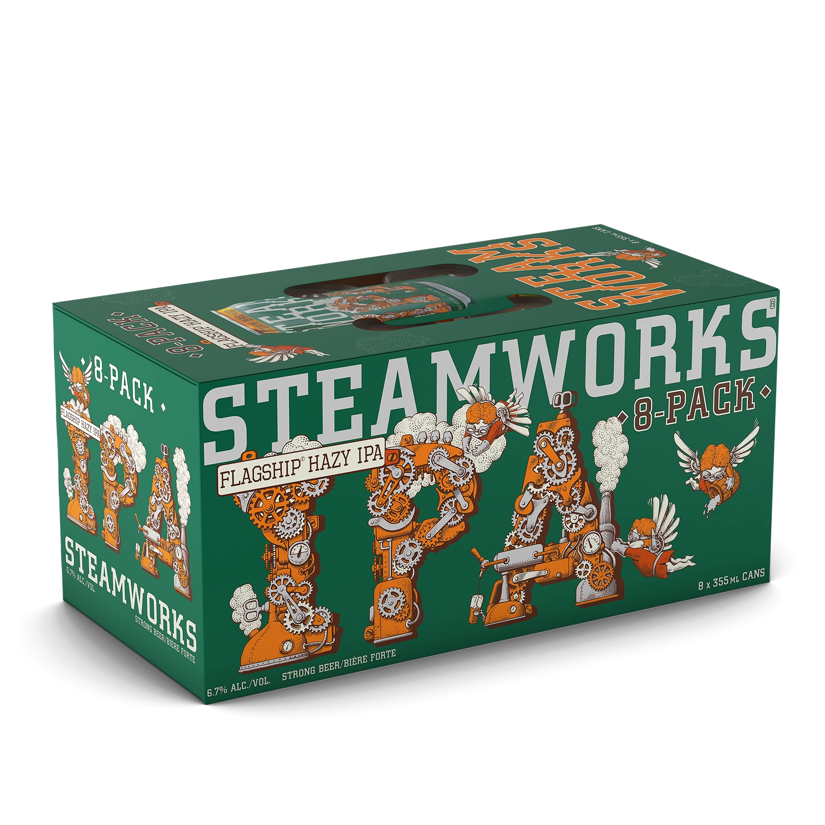 STEAMWORKS FLAGSHIP IPA 355ML 8PK CAN