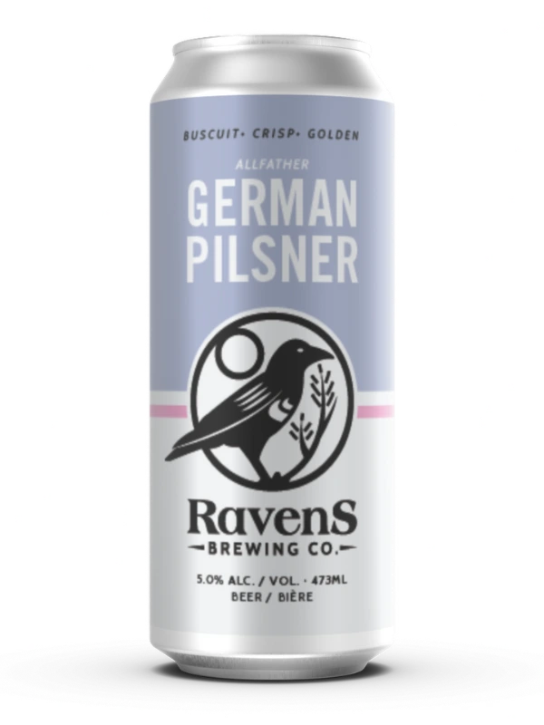 RAVENS ALLFATHER GERMAN STYLE PILSNER 473ML 4PK CAN @ MacTaggart Ridge [1029017]