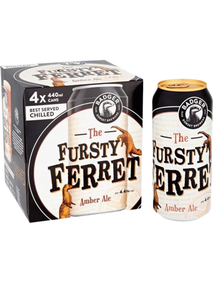 BADGER FURSTY FERRET 440ML 4PK CAN