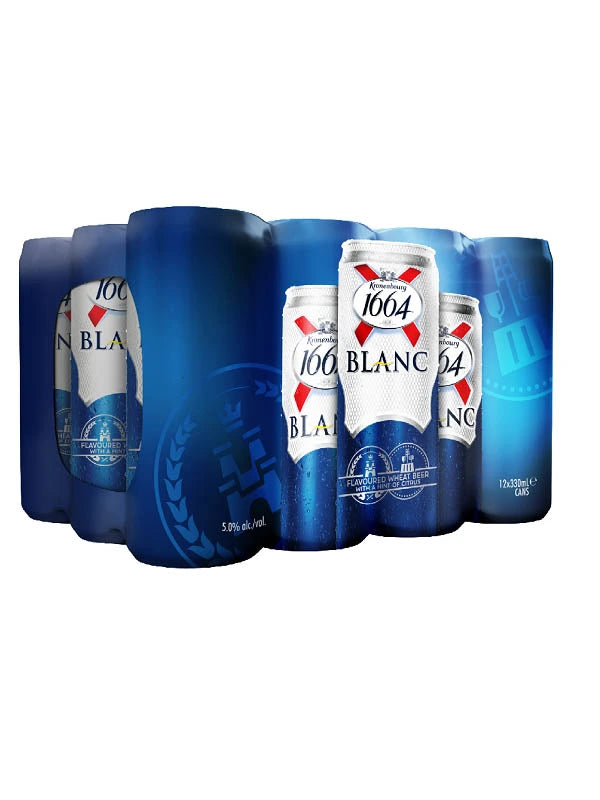 KRONENBOURG 1664 BLANC 330ML 12PK CAN