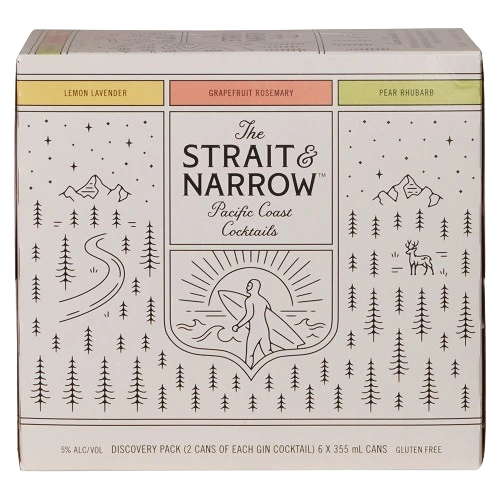 STRAIT & NARROW DISCOVERY PACK MIXER 355ML 6PK CAN