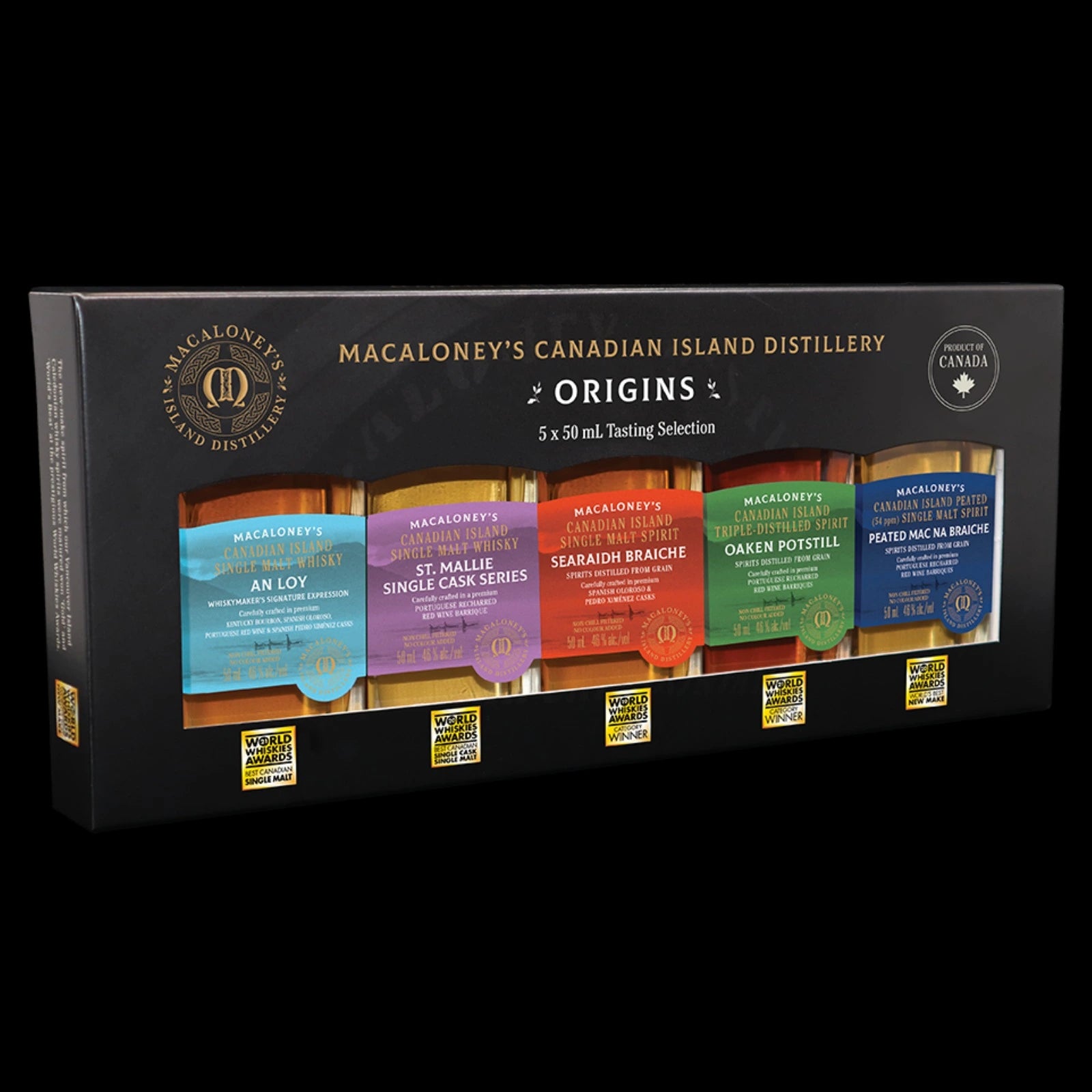 MACALONEYS CALEDONIAN ORIGINS TASTING PACK 50ML 5PK
