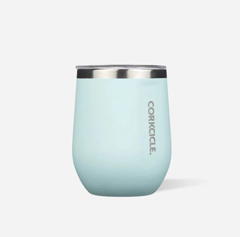 CORKCICLE 355ML GLOSS POWDER BLUE STEMLESS WINE CUP