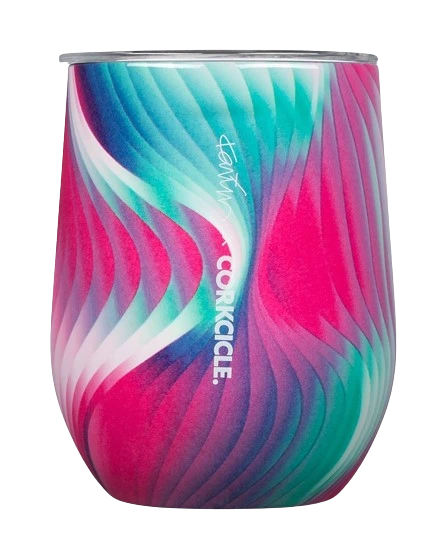 CORKCICLE 355ML KARIM RASHID ELECTROCLASH STEMLESS WINE CUP