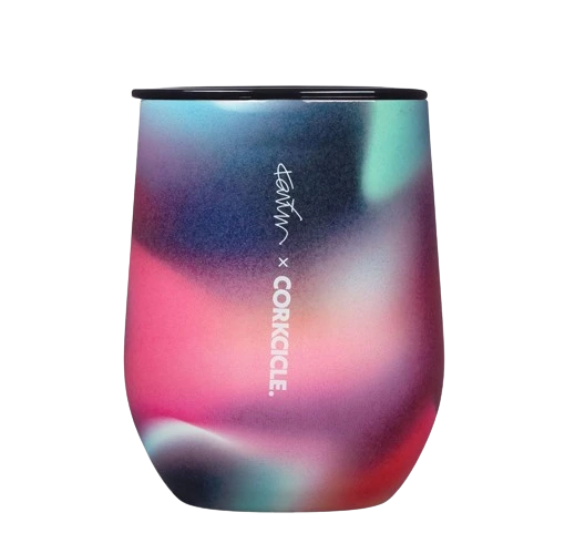 CORKCICLE 355ML KARIM RASHID GLAMDISCO STEMLESS WINE CUP