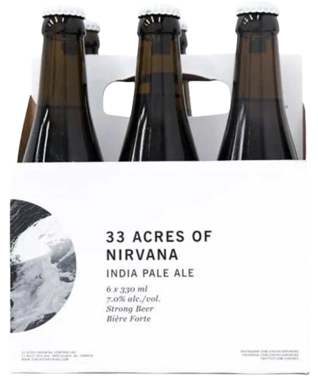33 ACRES OF NIRVANA INDIA PALE ALE 330ML 6PK BT