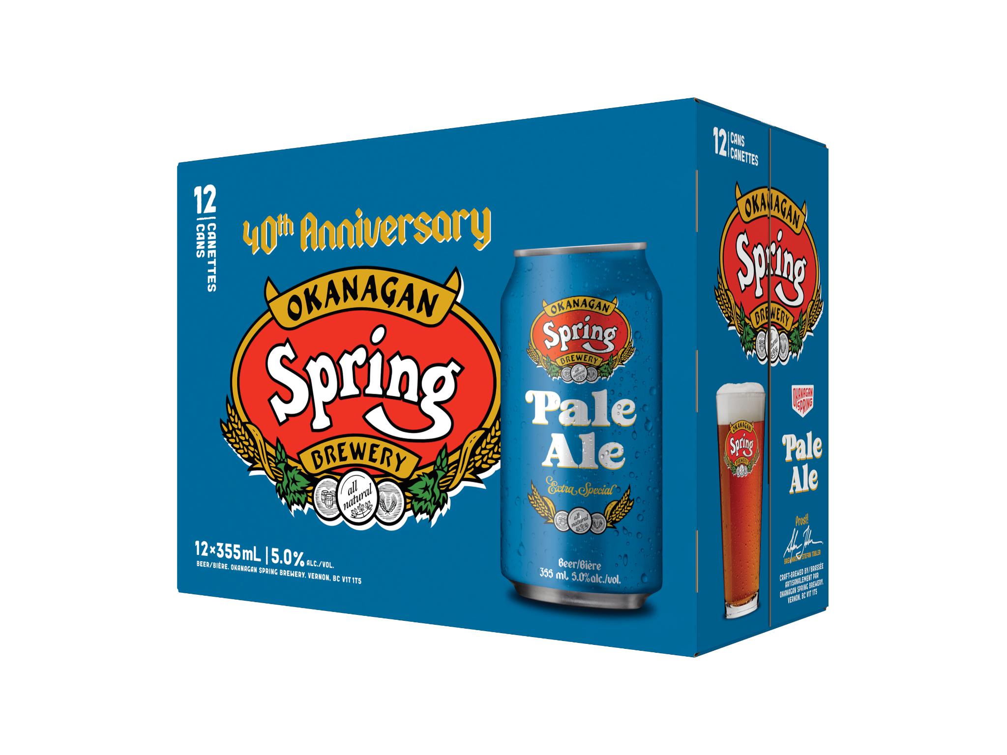OKANAGAN SPRING PALE ALE 355ML 12PK CAN