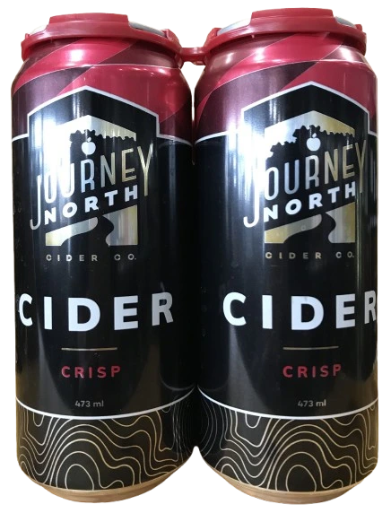 JOURNEY NORTH CRISP APPLE CIDER 473ML 4PK CAN