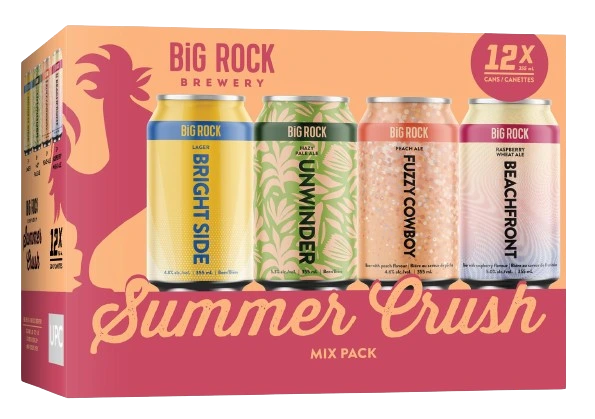 BIG ROCK SUMMER CRUSH VARIETY PACK 355ML 12PK CAN