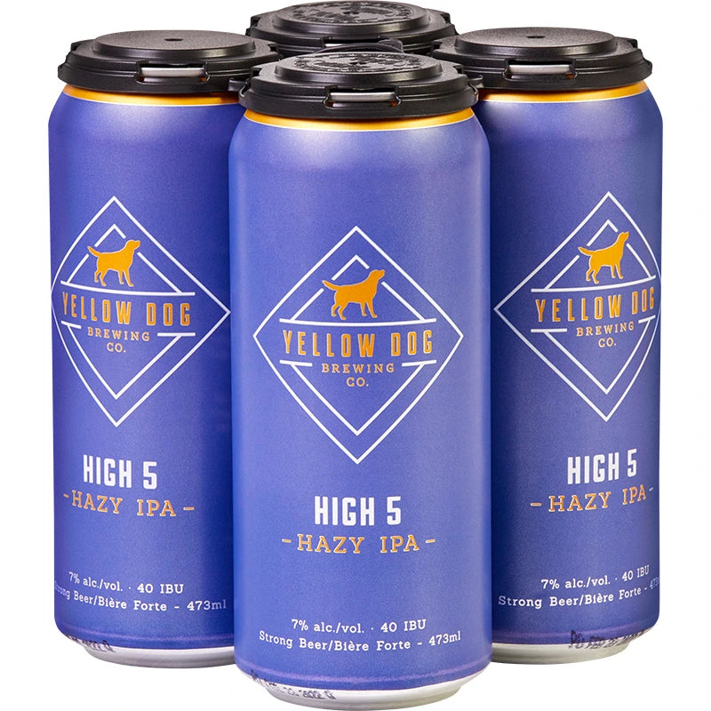 YELLOW DOG HIGH 5 HAZY IPA 355ML 4PK CAN @ Kelowna [1030765]