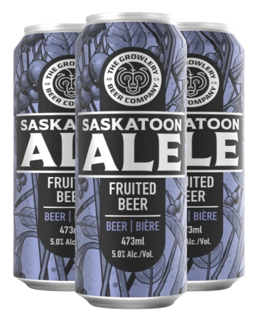 GROWLERY SASKATOON ALE 473ML 4PK CAN