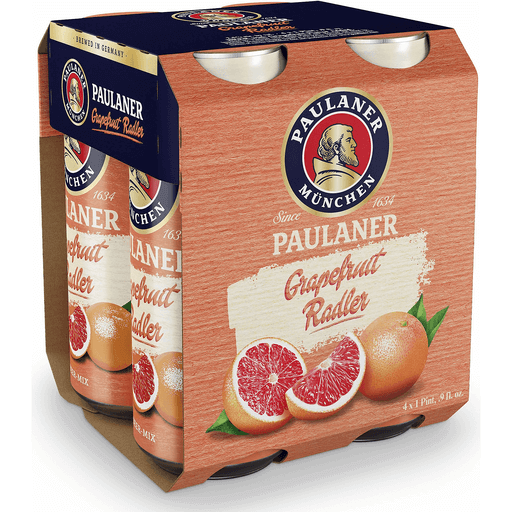 PAULANER GRAPEFRUIT RADLER 500ML 4PK CAN