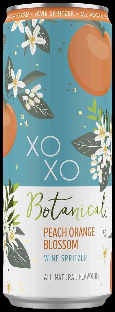XOXO BOTANICAL PEACH ORANGE BLOSSOM 355ML CAN