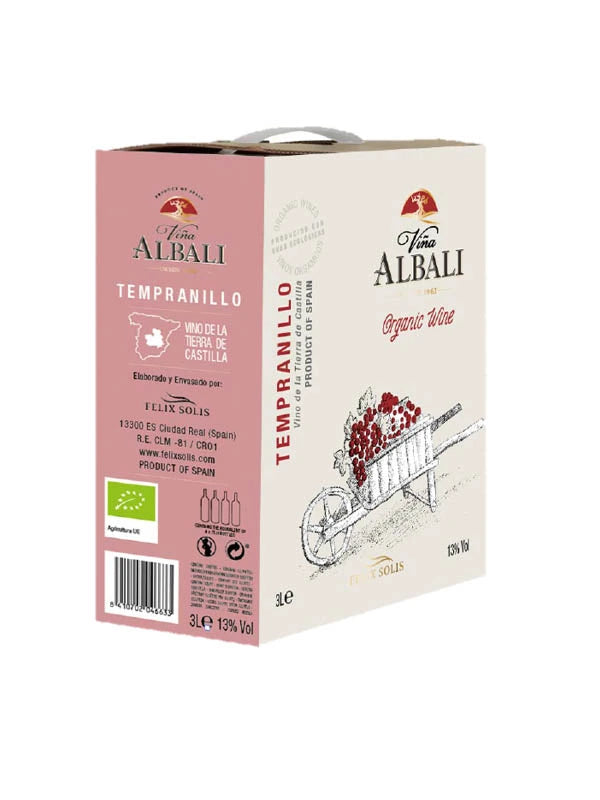 VINA ALBALI ORGANIC TEMPRANILLO 3L