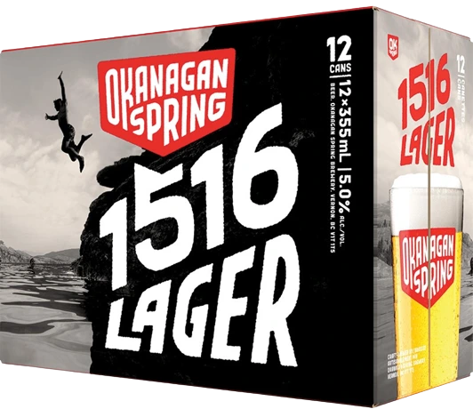 OKANAGAN SPRING 1516 LAGER 355ML 15PK CAN @ Kelowna [1031835]