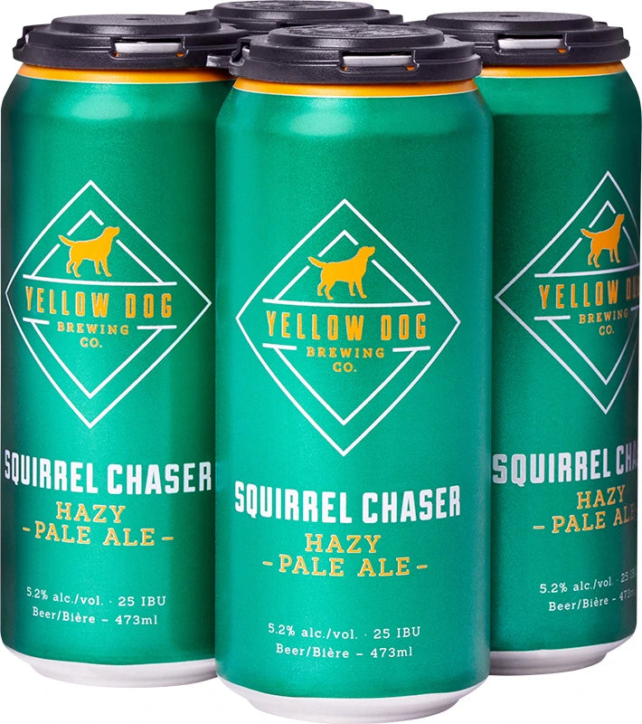 YELLOW DOG SQUIRREL CHASER HAZY PALE ALE 473ML 4PK CAN