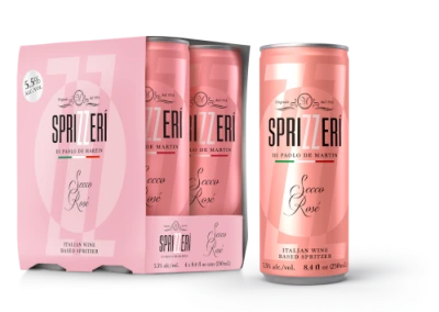 SPRIZZERI SECCO ROSE 250ML 4PK CAN