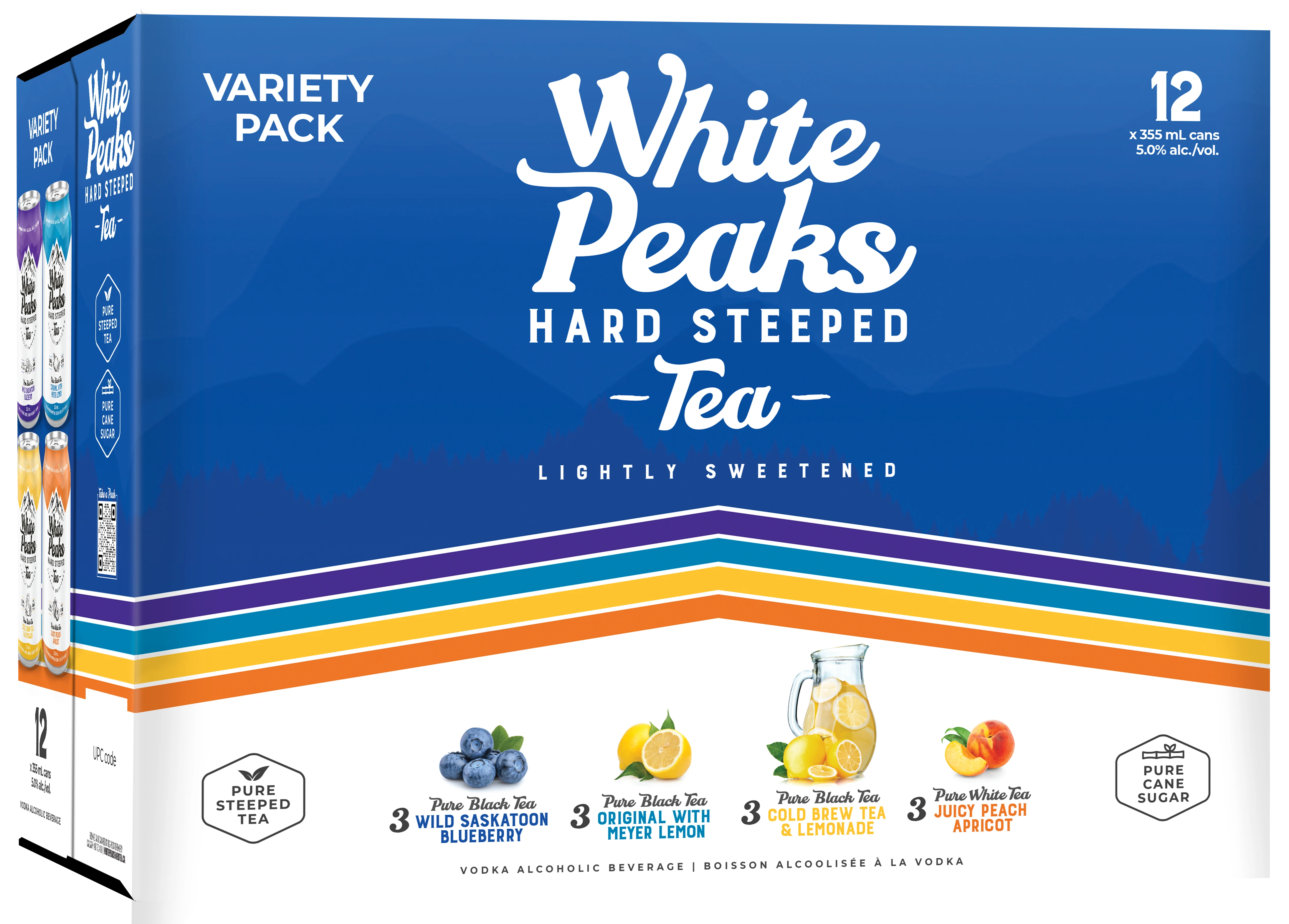 WHITE PEAKS HARD TEA MIXER 355ML 12PK CAN
