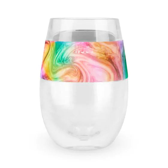 HOST WINE FREEZE UNICORN SWIRL GLASS