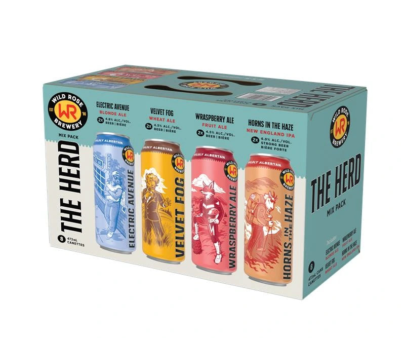 WILD ROSE THE HERD MIXER 473ML 8PK CAN