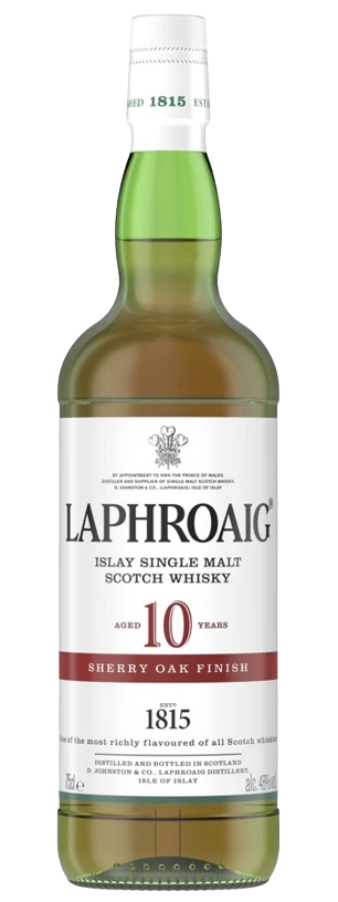 LAPHROAIG 10YR SHERRY OAK ISLAY SINGLE MALT SCOTCH 750ML