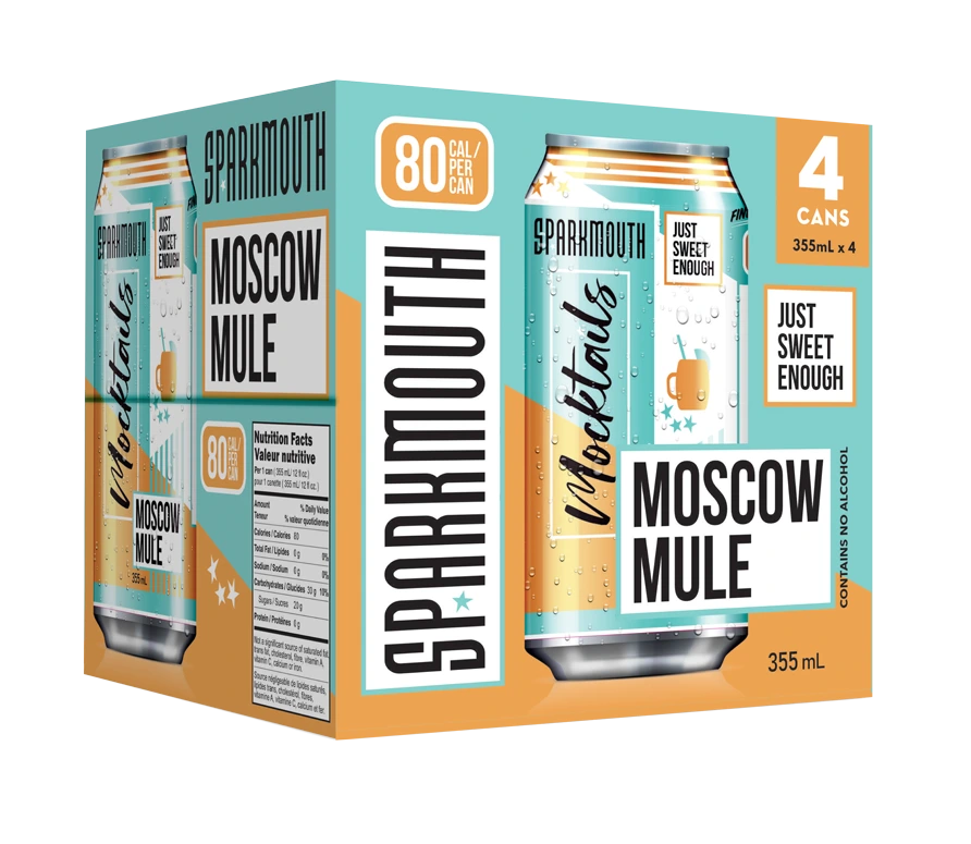 SPARKMOUTH MOCKTAILS MOSCOW MULE 355ML 4PK CAN @ Signal Hill [1033283]