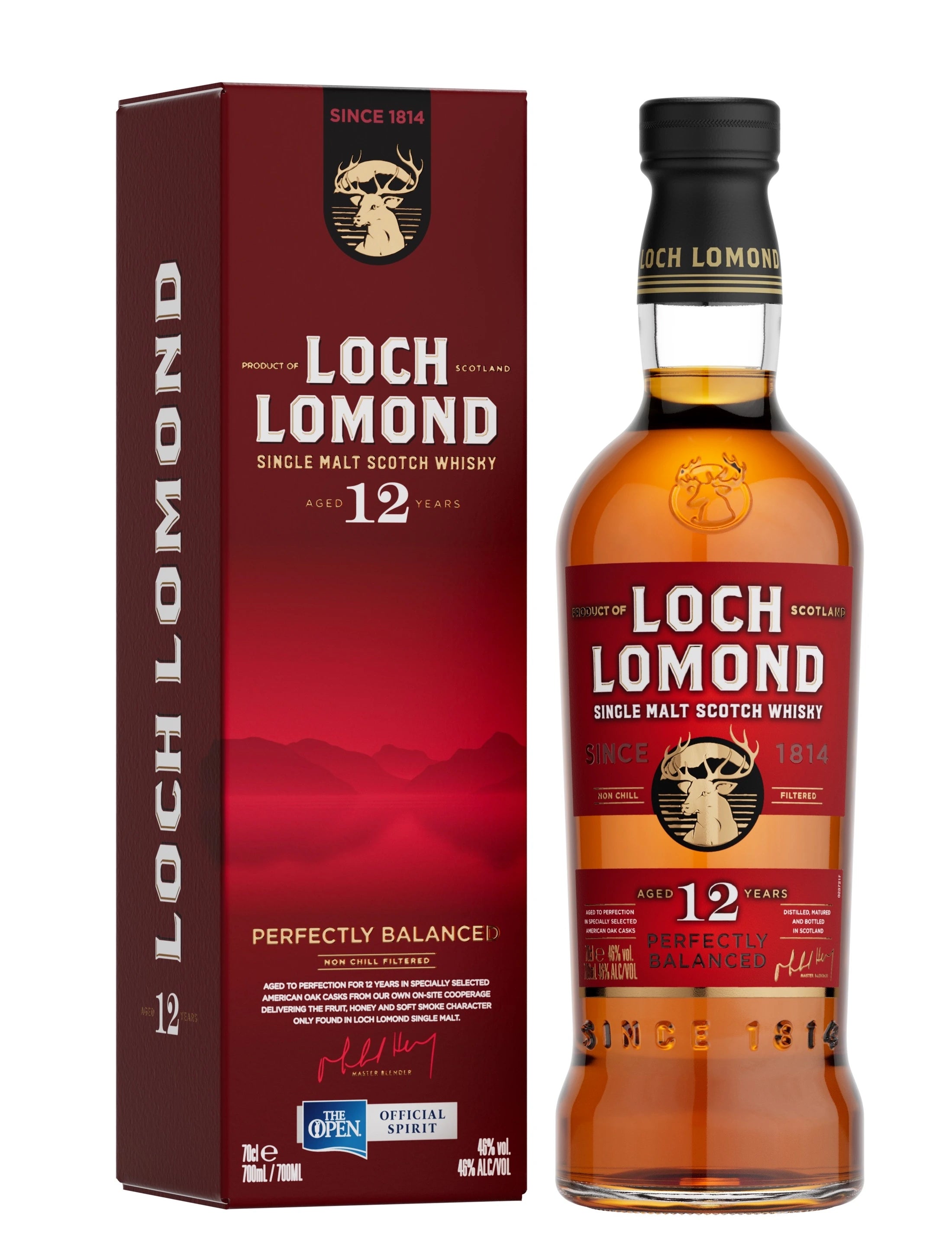 LOCH LOMOND 12YR HIGHLAND SINGLE MALT WHISKY 750ML