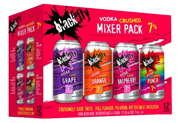 BLACK FLY VODKA SOUR CRUSHED MIXER 355ML 12PK CAN