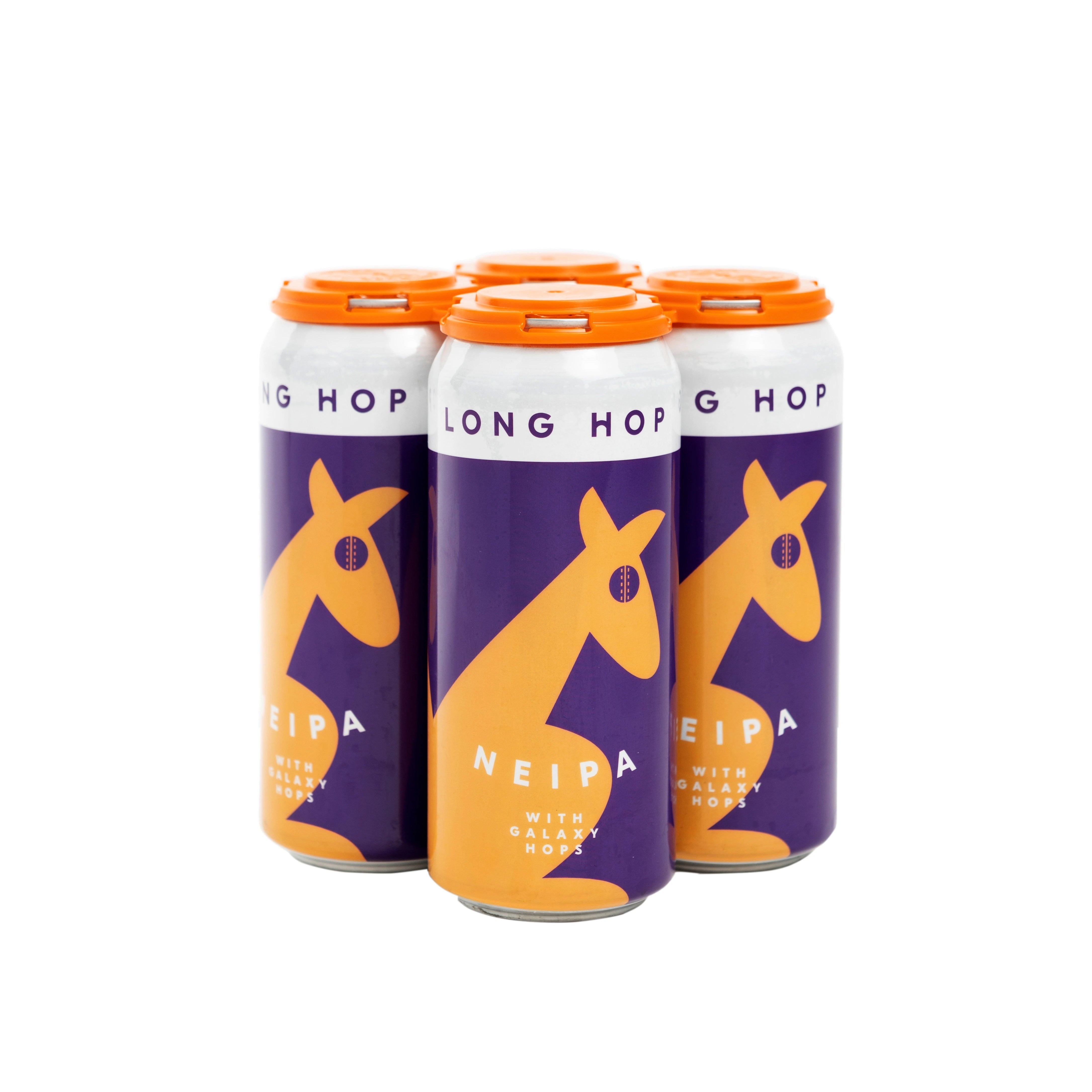LONG HOP NEIPA WITH GALAXY HOPS 473ML 4PK CAN
