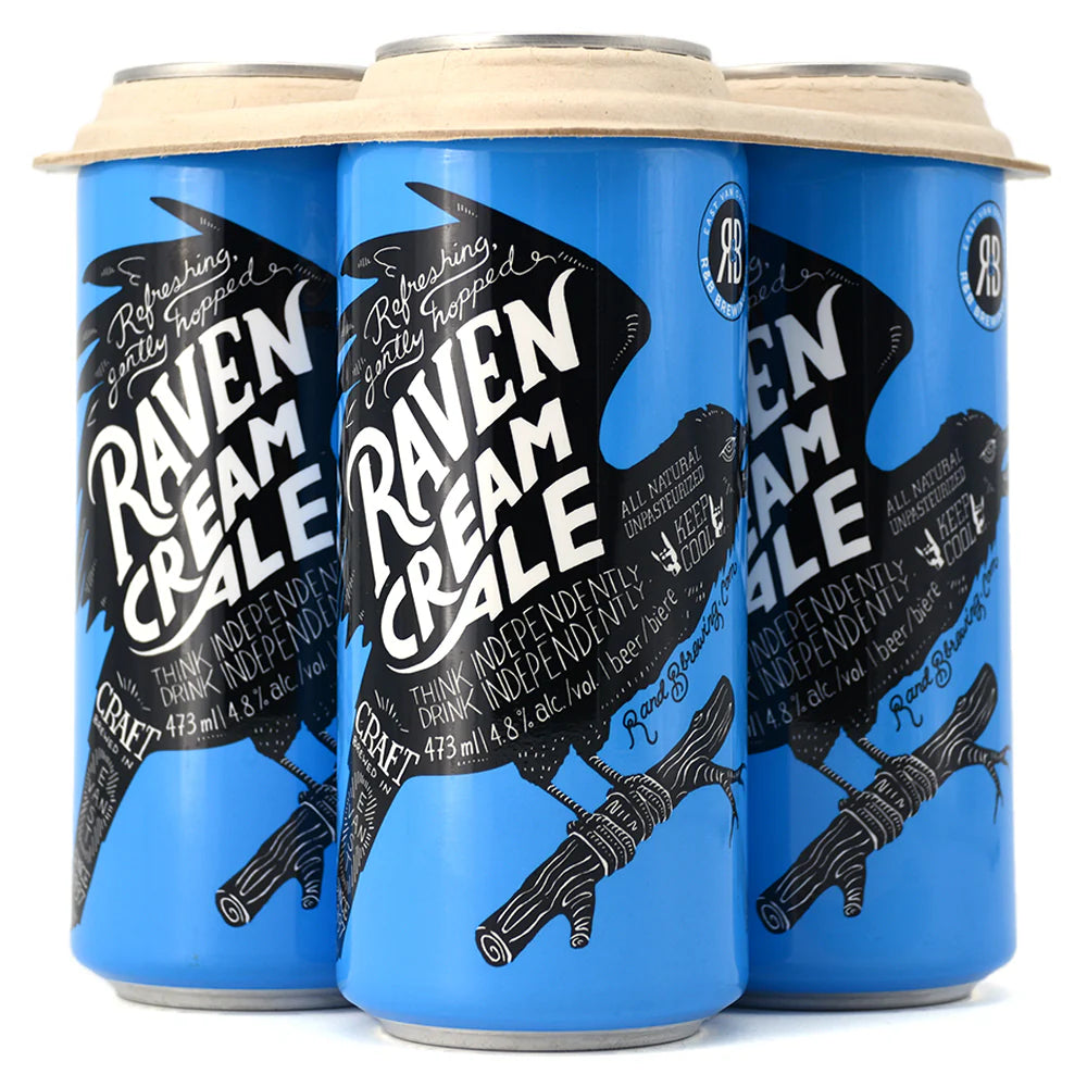R&B RAVEN CREAM ALE 473ML 4PK CAN