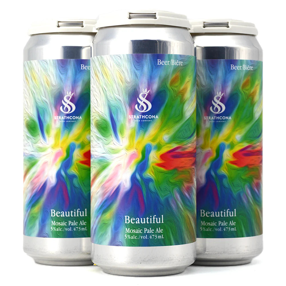 STRATHCONA BEAUTIFUL MOSAIC PALE ALE 473ML 4PK CAN