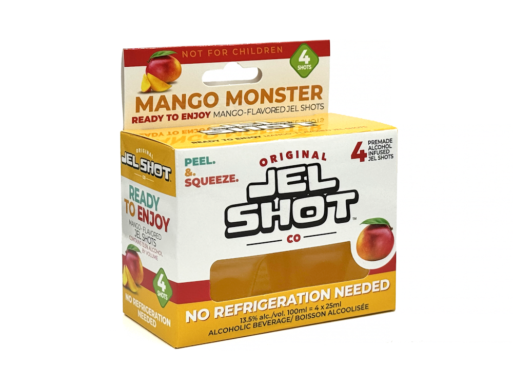 JEL SHOT CO MANGO MONSTER 4 X 25ML CUP