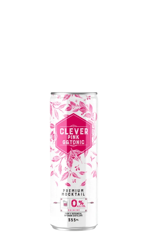 CLEVER NON ALC PINK GIN & TONIC 355ML CAN @ Deerfoot City [1033786]