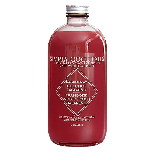 SIMPLY COCKTAILS RASPBERRY COCONUT JALEPENO MIXER 480ML