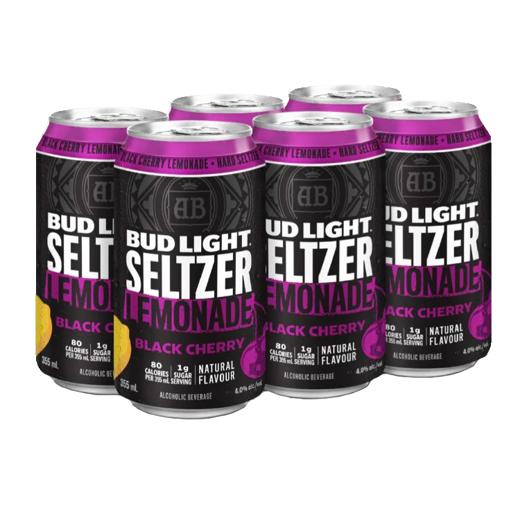 BUD LIGHT SELTZER LEMONADE BLACK CHERRY 355ML 6PK CAN