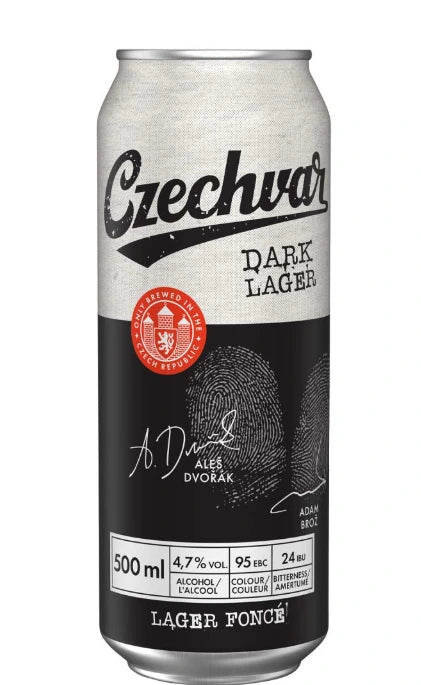 CZECHVAR DARK LAGER 500ML CAN