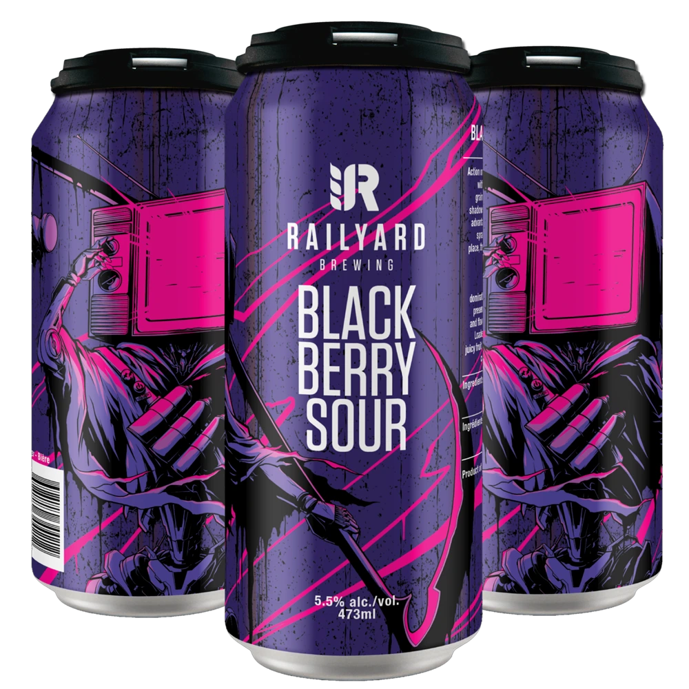 RAILYARD BLACKBERRY SOUR 473ML 4PK CAN